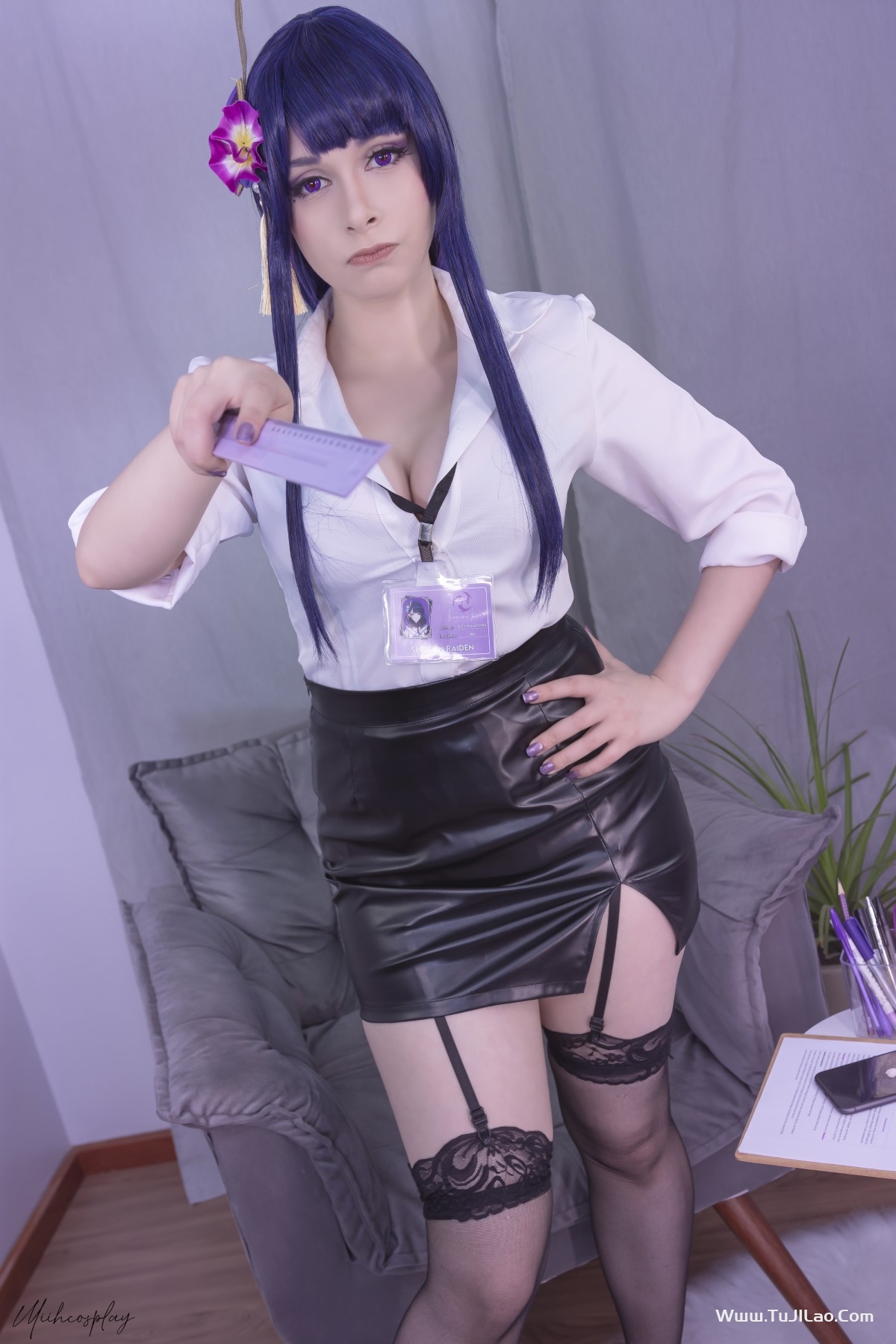 Miih Cosplay Raiden Shogun Office Lady 0024 8845614267.jpg